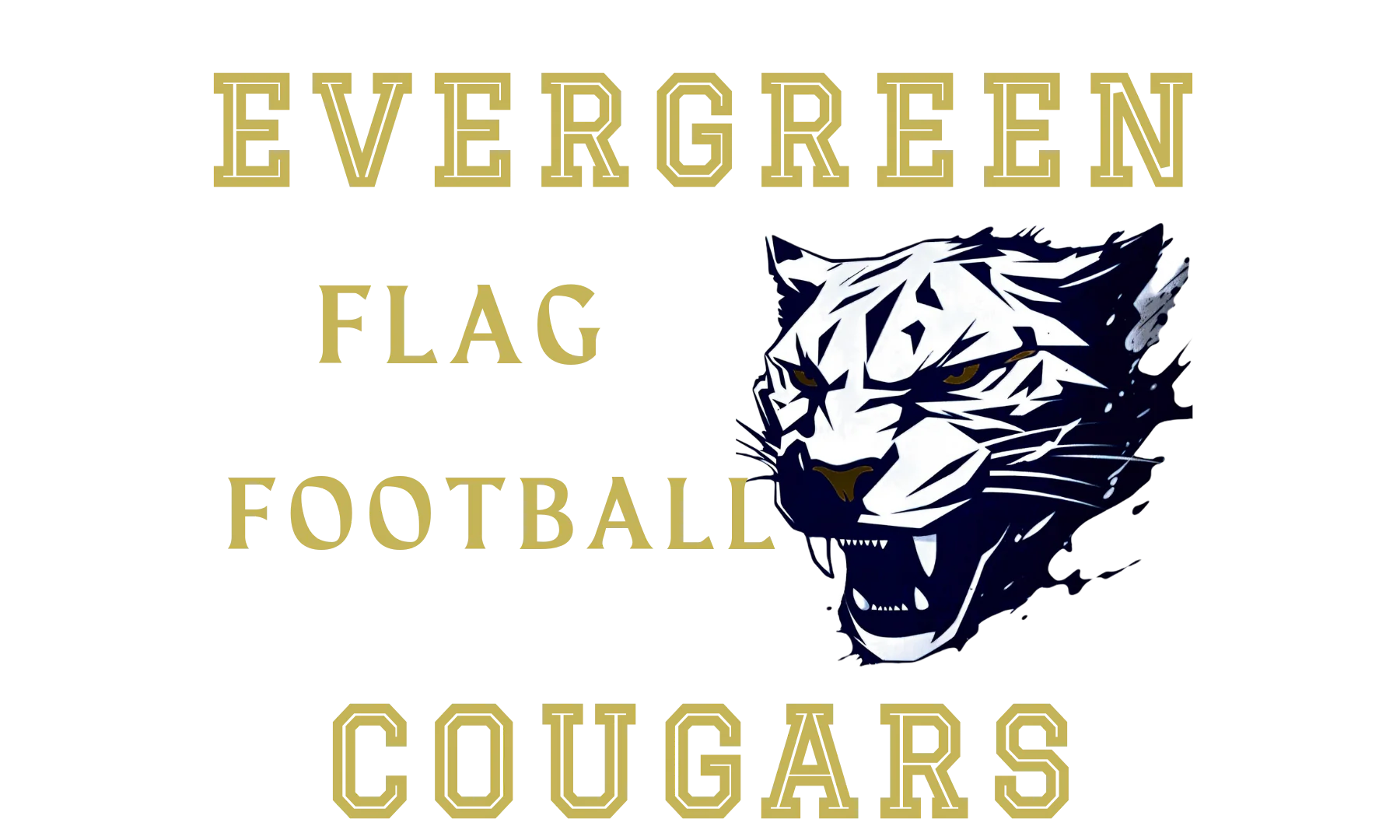 Evergreen Flag Football Logo