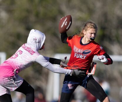 Girls Flag Football Dodge
